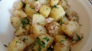 Batatyachi Bhaji/Boiled potato sabzi
