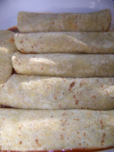 tortillas arranged in the tray