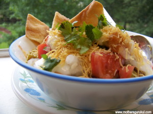 chaat with pita- 1