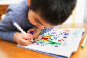 Encourage kids to draw post