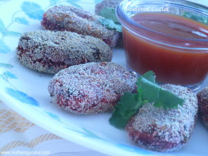 beetroot cutlet