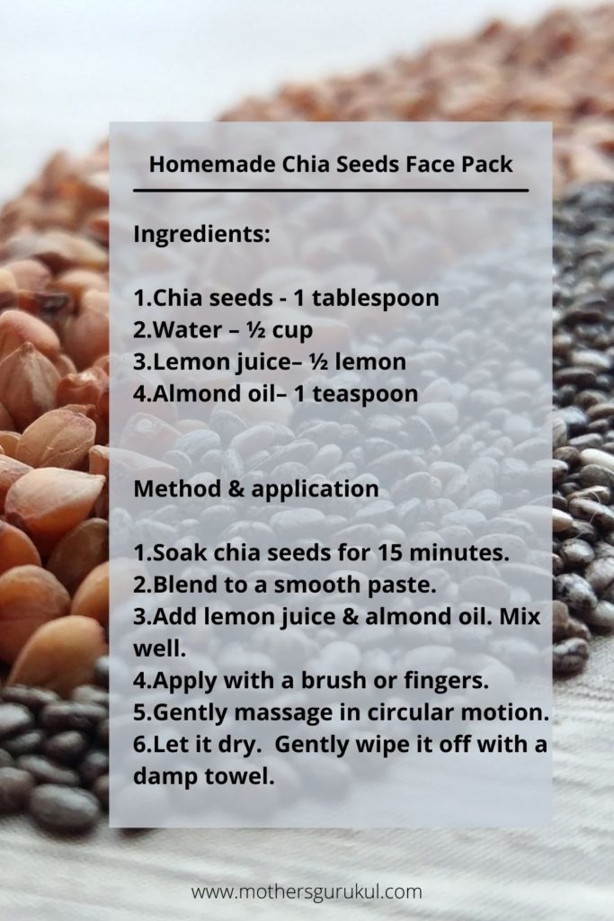 Homemade Chia seeds face pack: have you experienced its magic?