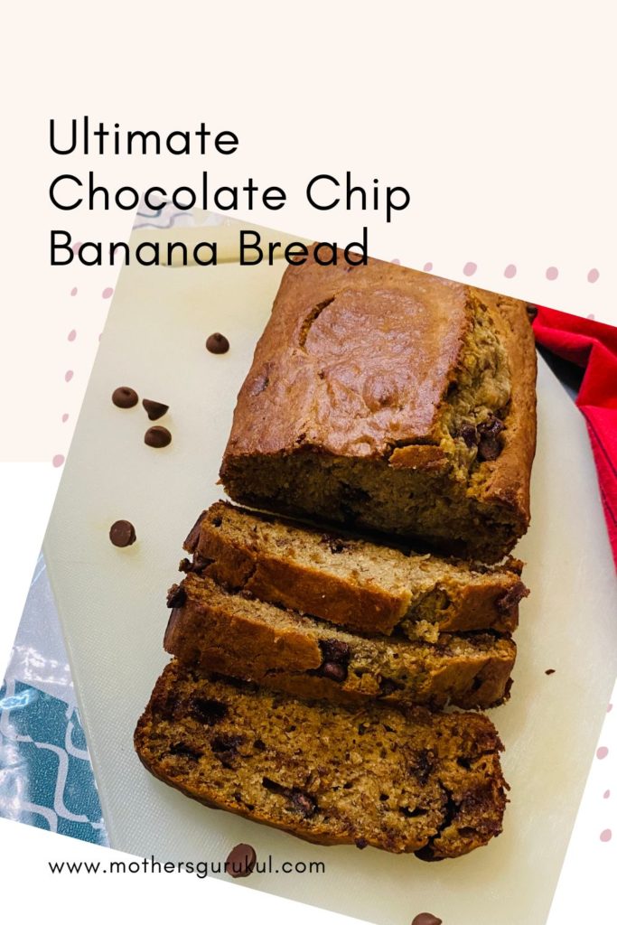 Ultimate Chocolate Chip Banana Bread - its moist, soft and irresistible