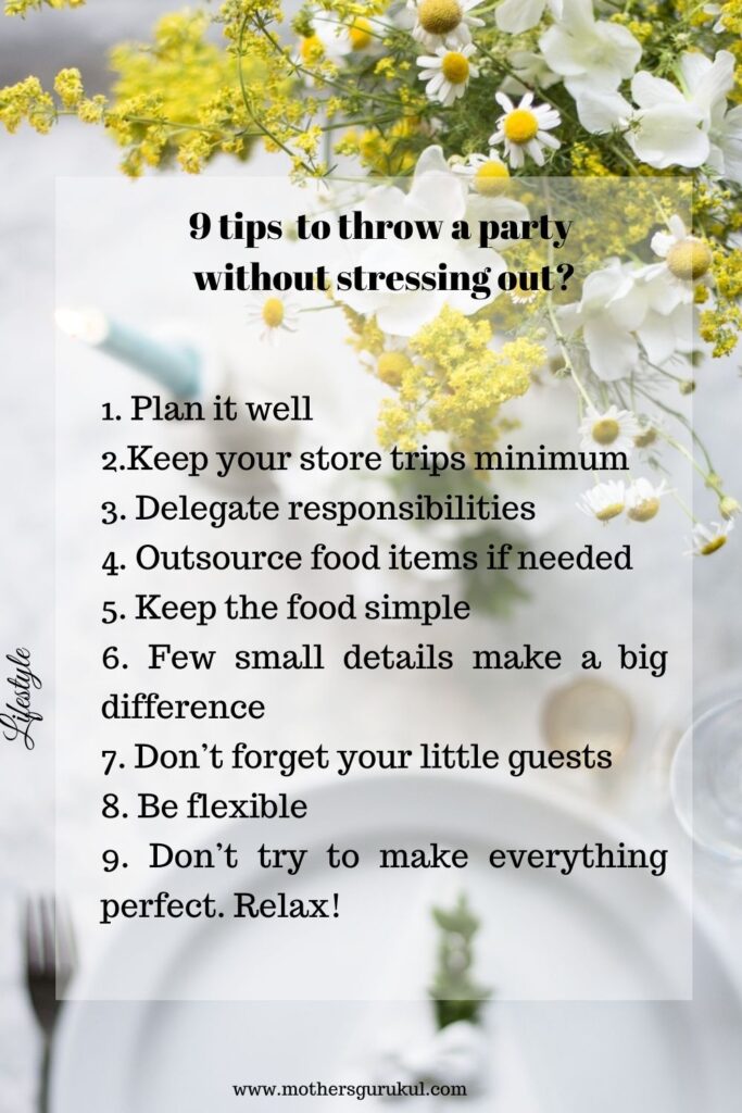 9 tips to throw a party without stressing out