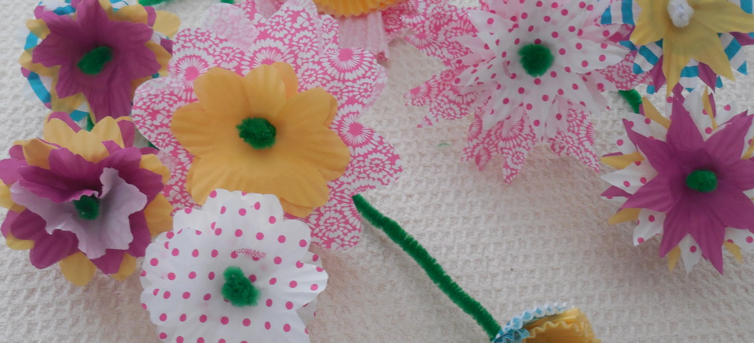 Cupcake Liner Flowers