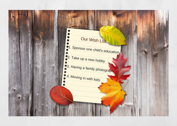Our Wish List Write Tribe Challenge