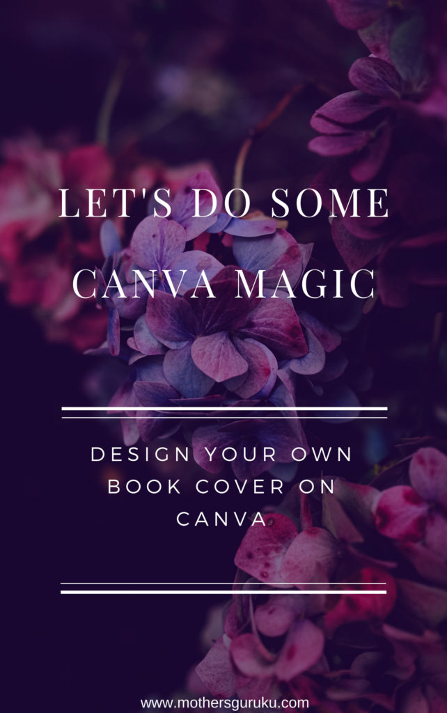 design book cover on canva
