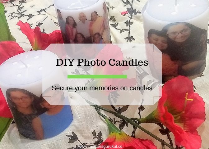 DIY Photo Candles