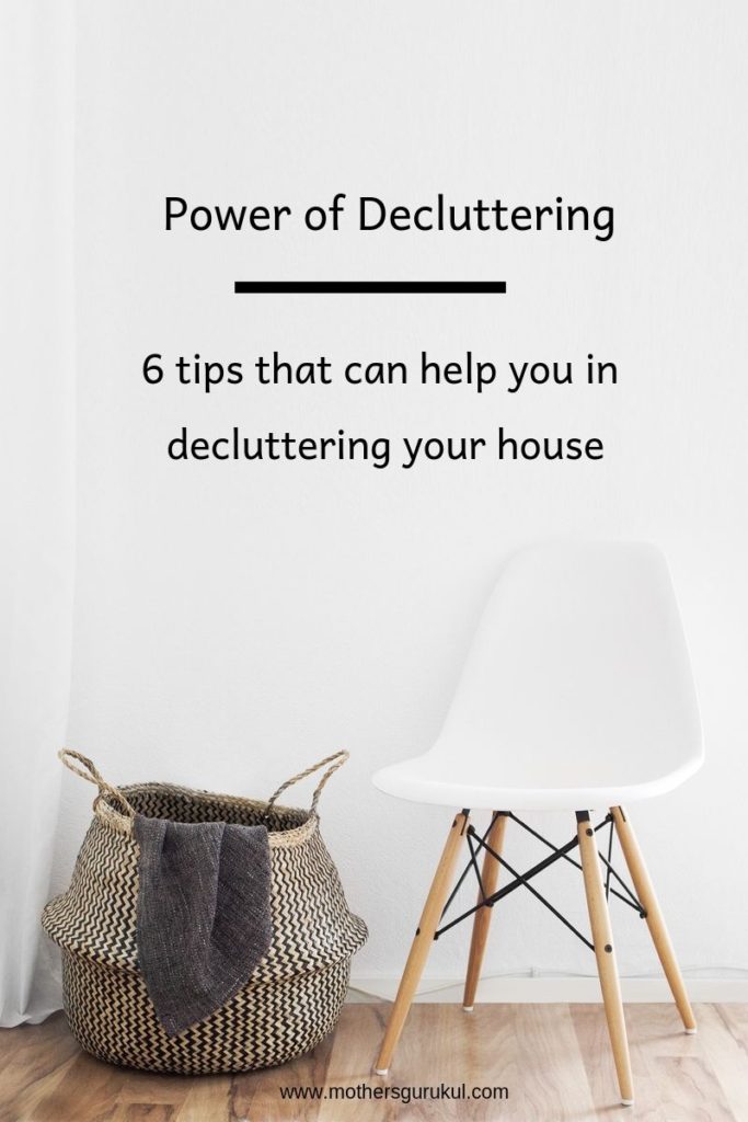 decluttering your house