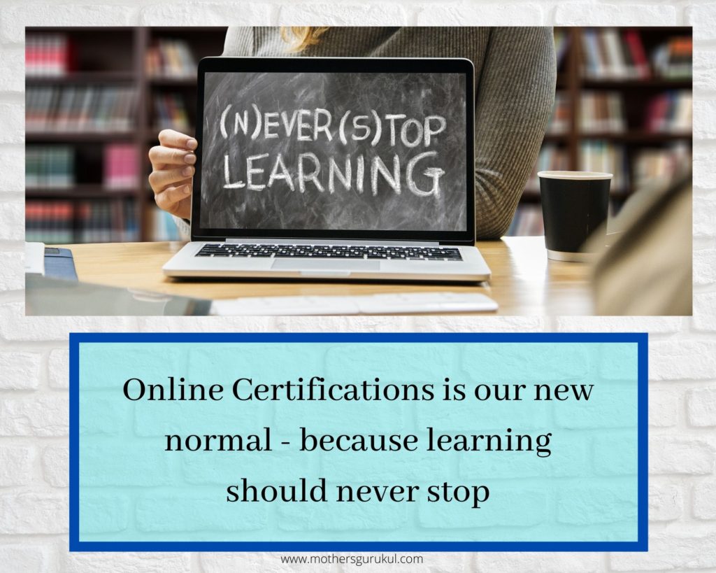 online certifications is our new normal