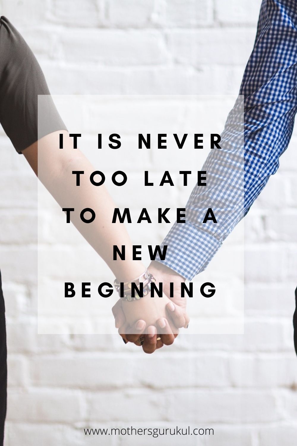 It is never too late to make a new beginning
