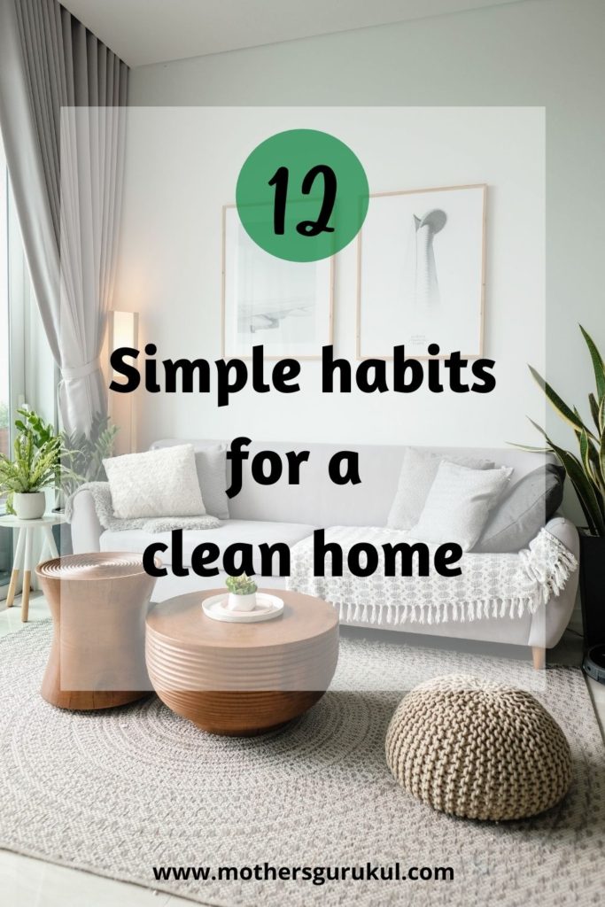 12 simple habits for a clean home