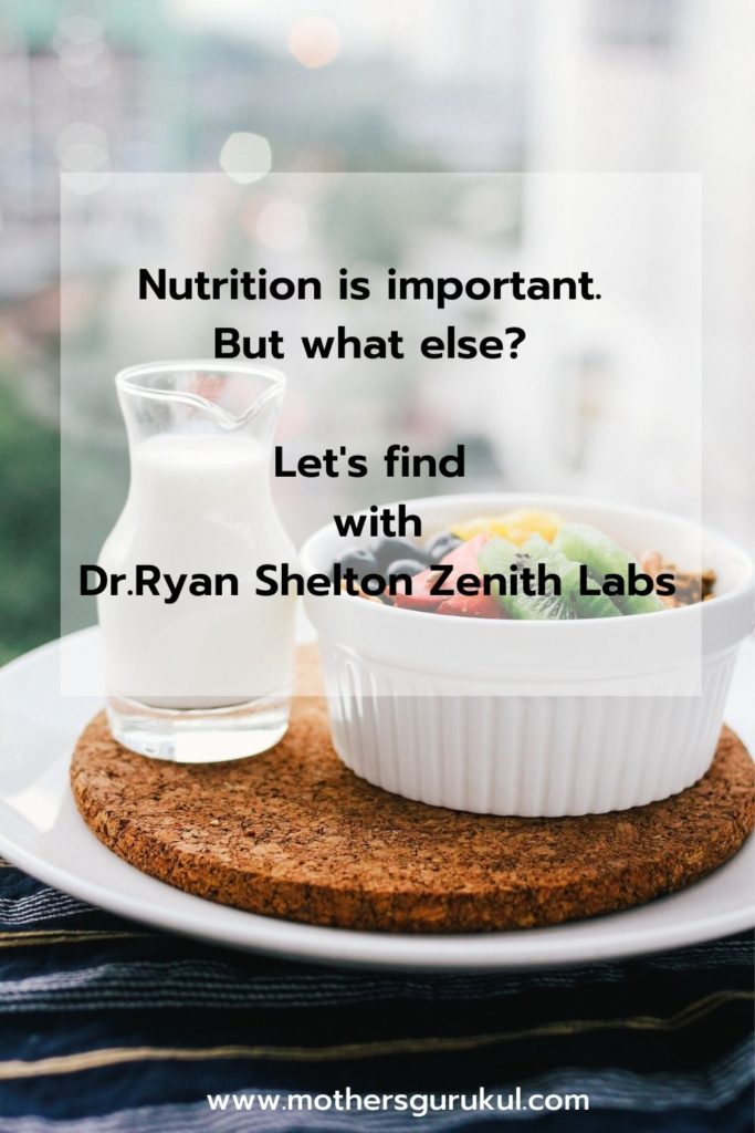 Nutrition is important, but what else? Let’s find Out with Dr. Ryan Shelton Zenith Labs!