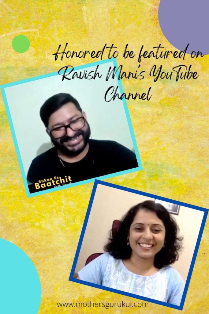 Honored to be featured on Ravish Mani's YouTube Channel