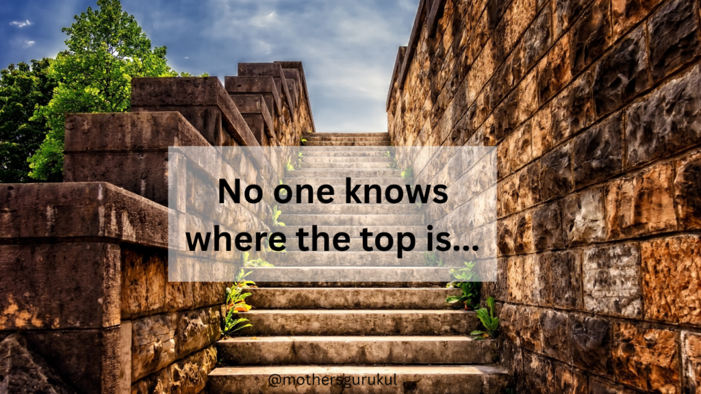 No one knows where the top is...