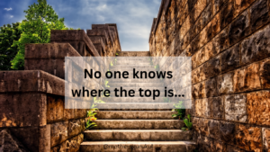 No one knows where the top is...